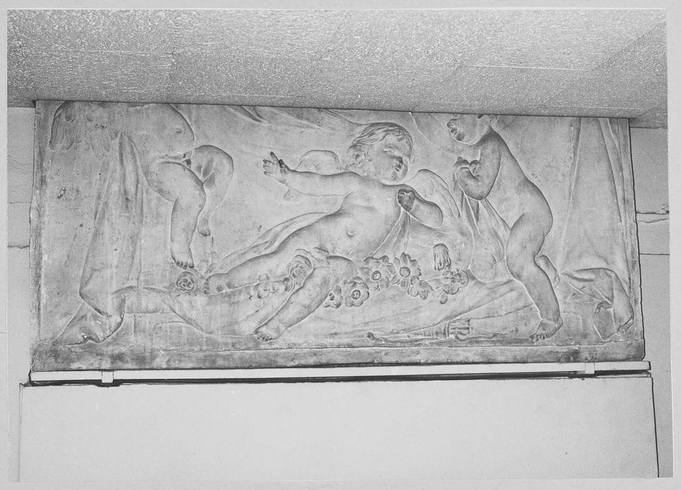 pièce non localisée, détail d’un dessus-de-porte