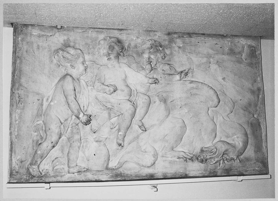 pièce non localisée, détail d’un dessus-de-porte