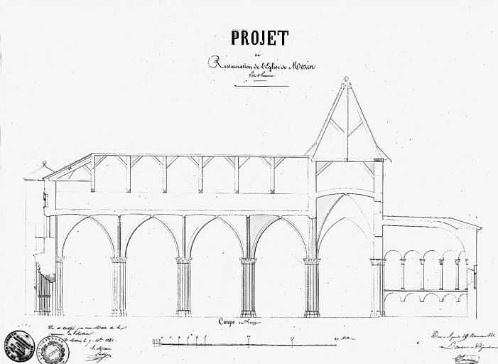 Projet de restauration : Coupe longitudinale