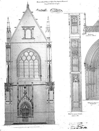 Elévation du portail Sainte-Anne