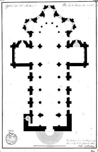 Plan général à la hauteur des croisées