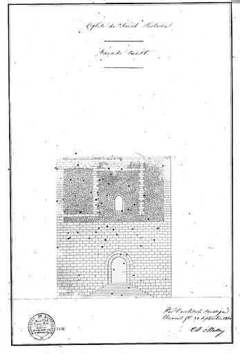 Elévation partielle de la façade ouest