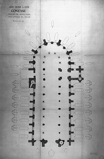 Projet de réfection des vitraux de l'église : Plan général