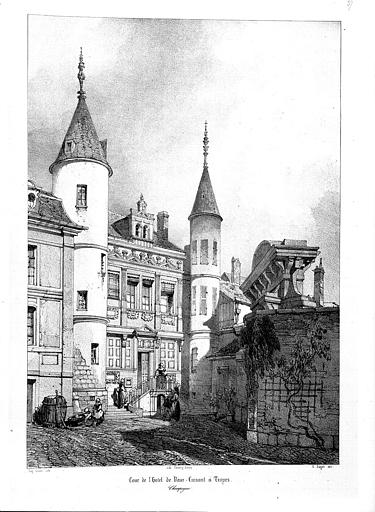 Lithographie : Façade principale