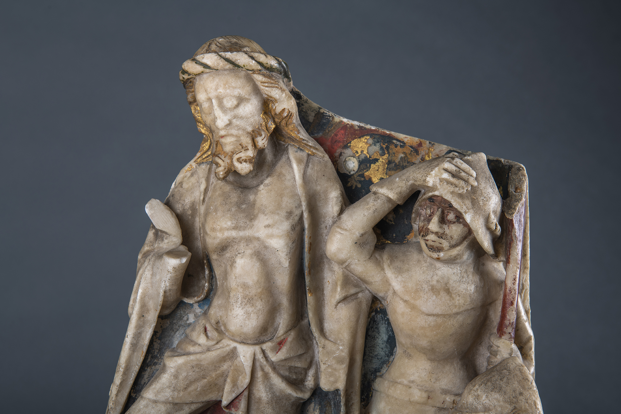 retable en albâtre, Résurrection, détail