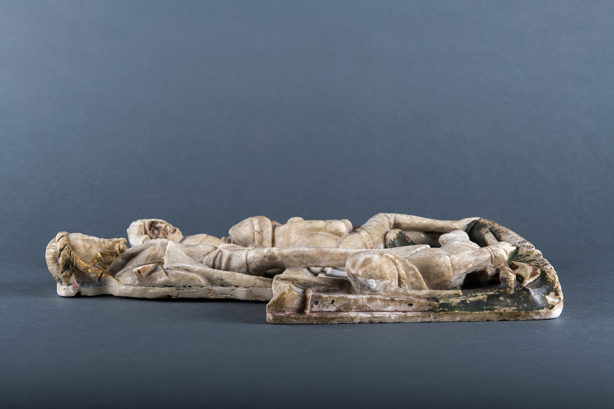 retable en albâtre, Résurrection, vue rasante