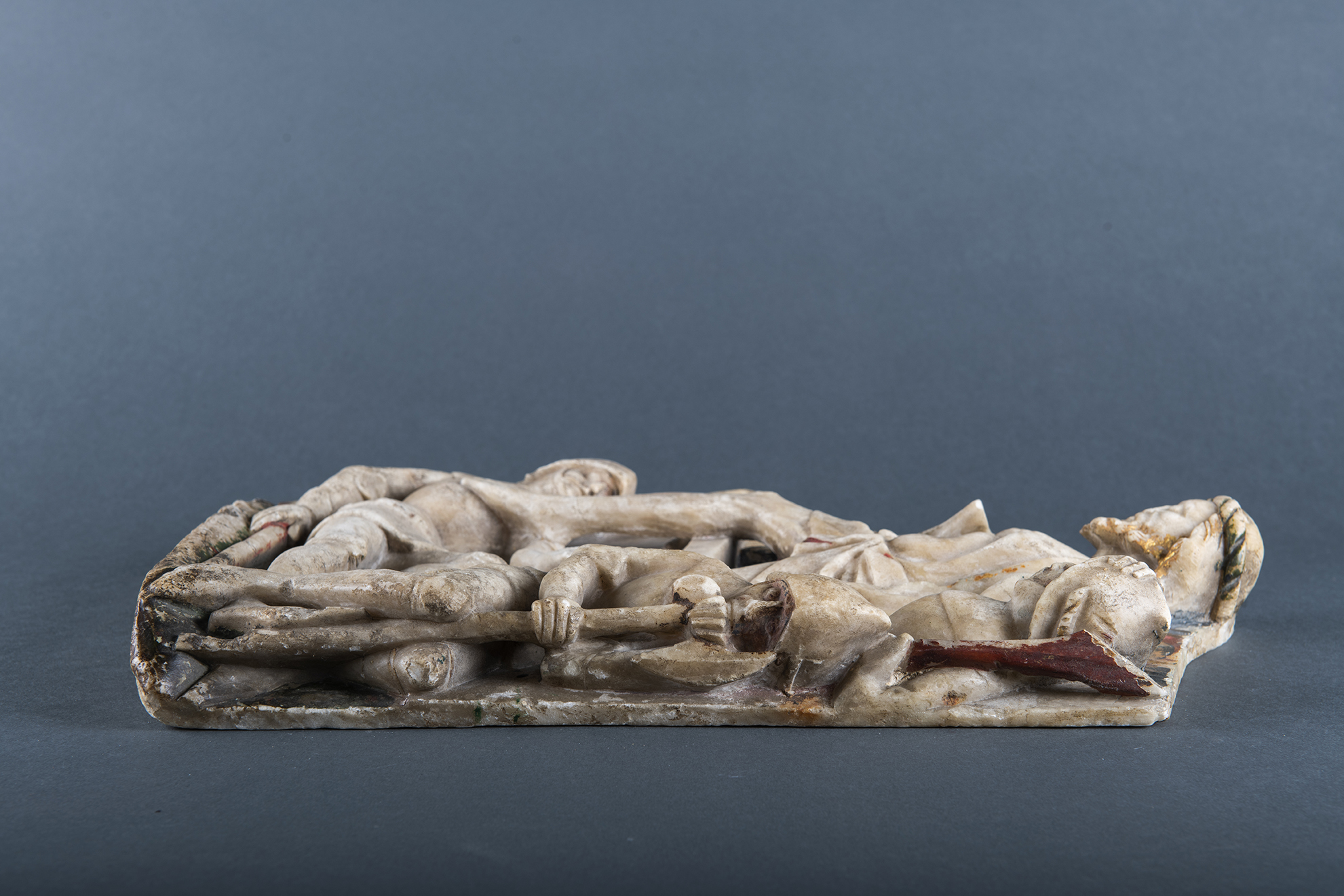 retable en albâtre, Résurrection, vue rasante