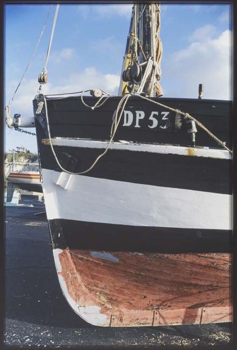 bateau de pêche : Cotre Bourcet-Malet dit Côte d'albâtre, vue partielle