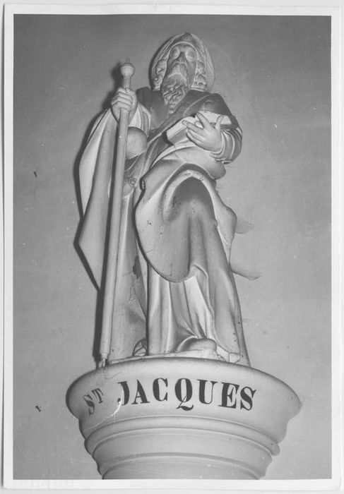 statue : Saint Jacques le Majeur - © Ministère de la Culture (France), Médiathèque du patrimoine et de la photographie, Tous droits réservés