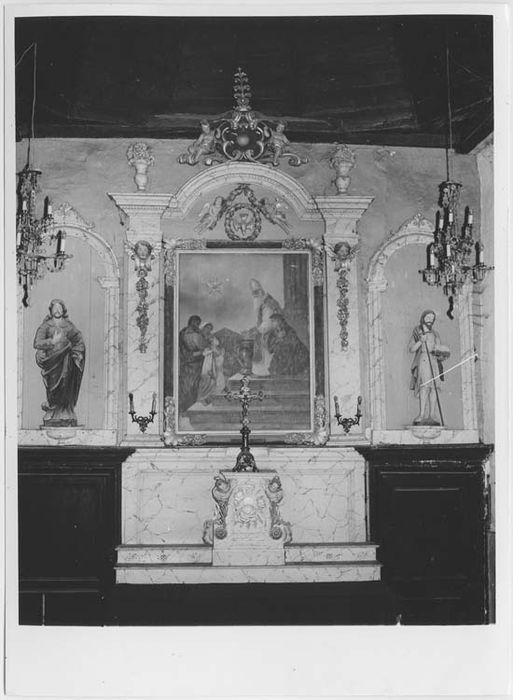 autel (maître-autel), retable, tabernacle et tableau : Présentation de la Vierge au Temple - © Ministère de la Culture (France), Médiathèque du patrimoine et de la photographie, Tous droits réservés