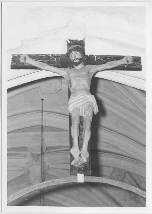 statue de poutre de gloire : Christ en croix - © Ministère de la Culture (France), Médiathèque du patrimoine et de la photographie, Tous droits réservés