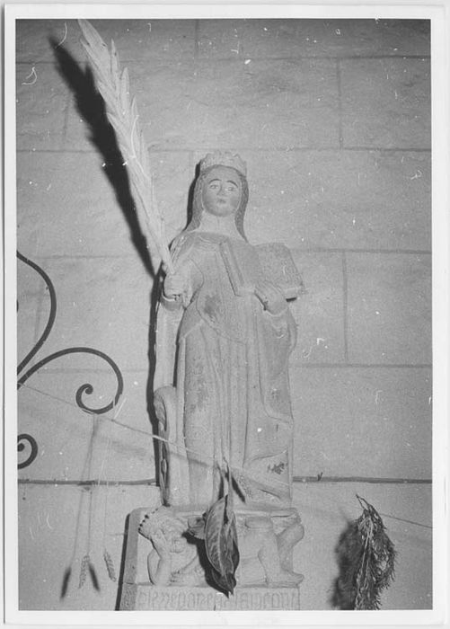 statue et son socle : Sainte Catherine - © Ministère de la Culture (France), Médiathèque du patrimoine et de la photographie, Tous droits réservés