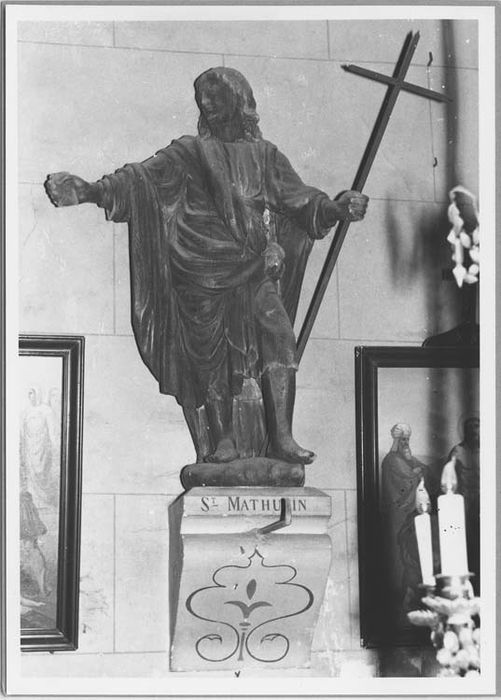 statue : Saint dit saint Mathurin - © Ministère de la Culture (France), Médiathèque du patrimoine et de la photographie, Tous droits réservés