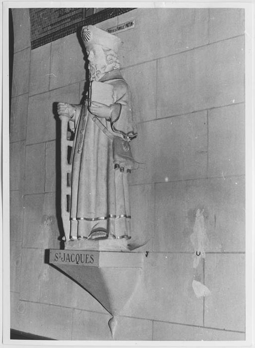 statue : Saint Jacques le Majeur - © Ministère de la Culture (France), Médiathèque du patrimoine et de la photographie, Tous droits réservés