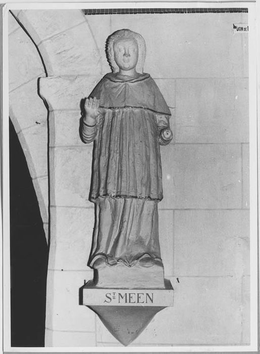 statue : Saint Méen - © Ministère de la Culture (France), Médiathèque du patrimoine et de la photographie, Tous droits réservés