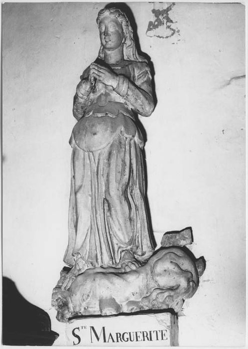 statue : Sainte Marguerite - © Ministère de la Culture (France), Médiathèque du patrimoine et de la photographie, Tous droits réservés