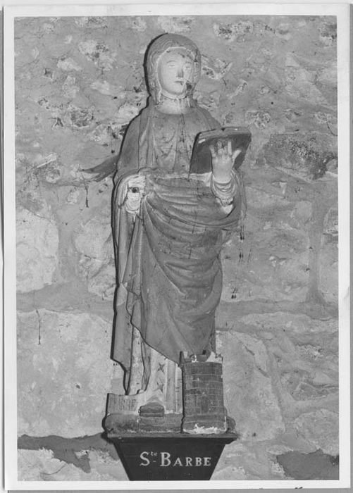 statue : Sainte Barbe - © Ministère de la Culture (France), Médiathèque du patrimoine et de la photographie, Tous droits réservés