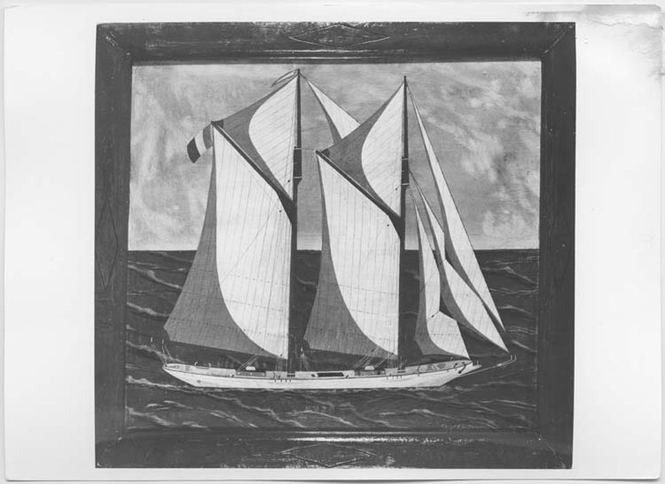 tableau ex-voto : Yacht « Mimi » 2 mâts