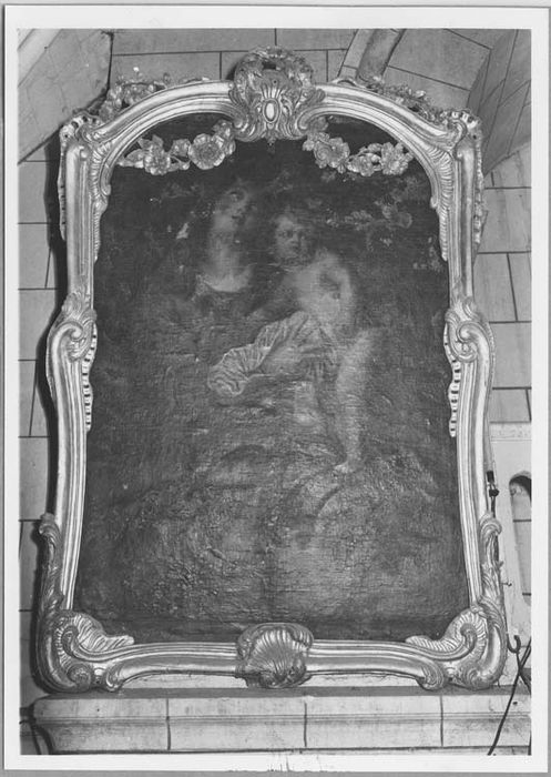 tableau et son cadre : Vierge à l'Enfant - © Ministère de la Culture (France), Médiathèque du patrimoine et de la photographie, Tous droits réservés