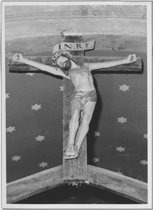 statue de poutre de gloire : Christ en croix - © Ministère de la Culture (France), Médiathèque du patrimoine et de la photographie, Tous droits réservés