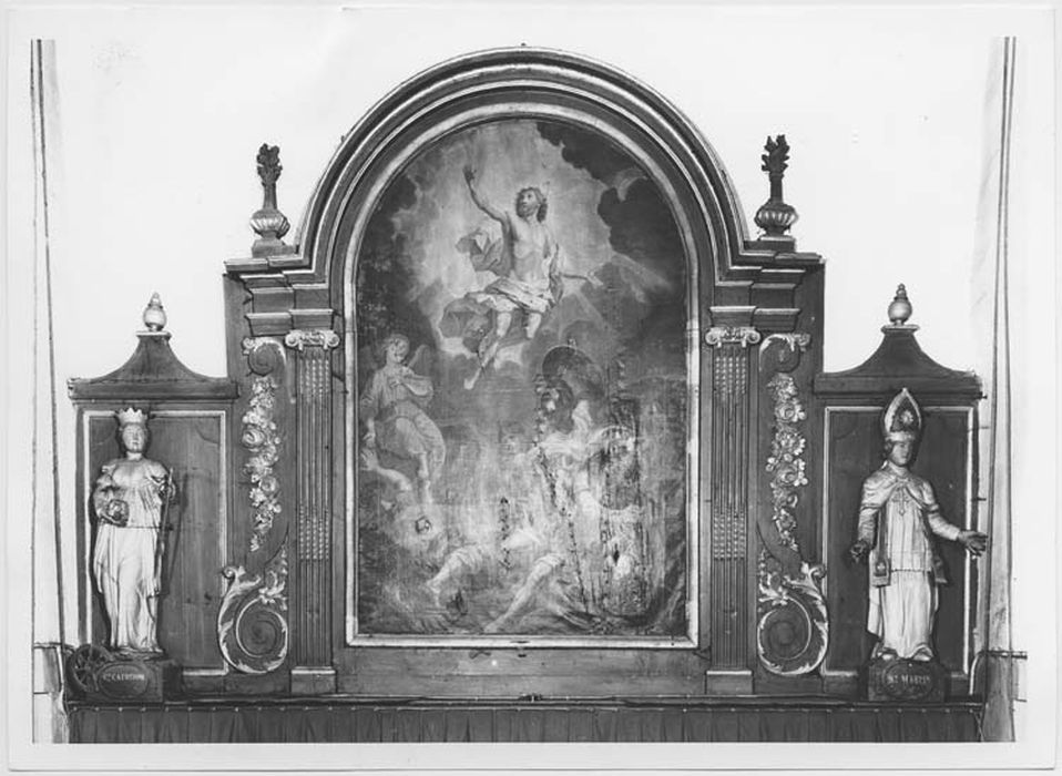 retable du maître-autel et son tableau : Résurrection du Christ - © Ministère de la Culture (France), Médiathèque du patrimoine et de la photographie, Tous droits réservés