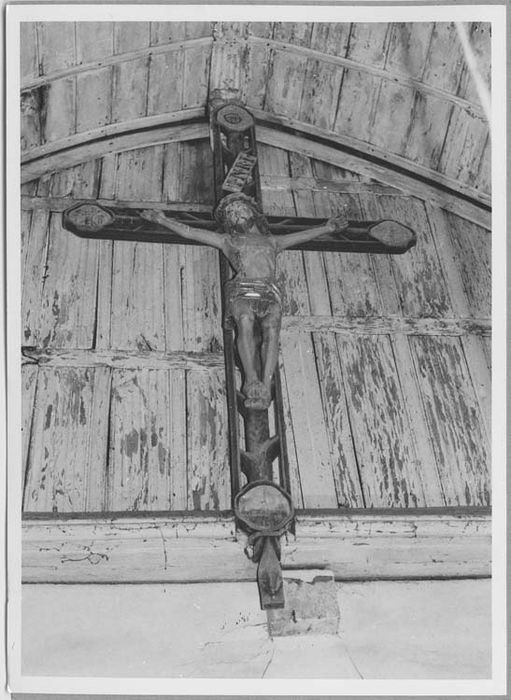 statue de poutre de gloire : Christ en croix - © Ministère de la Culture (France), Médiathèque du patrimoine et de la photographie, Tous droits réservés