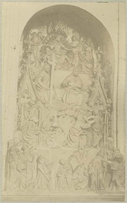 éléments du jubé : 4 groupes sculptés et 1 haut-relief