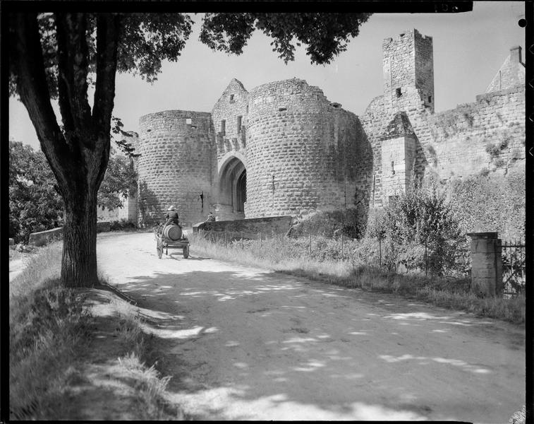 Porte des Tours : vue d'ensemble extra-muros