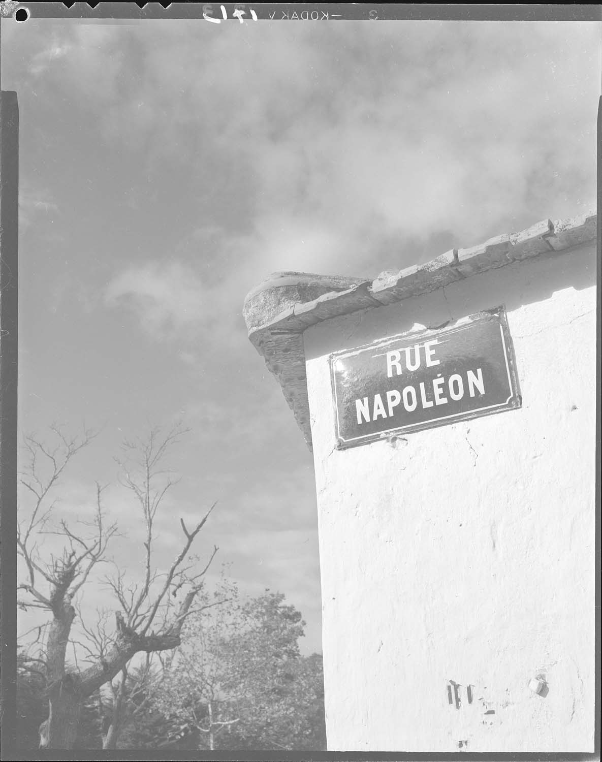 Plaque de rue : Rue Napoléon