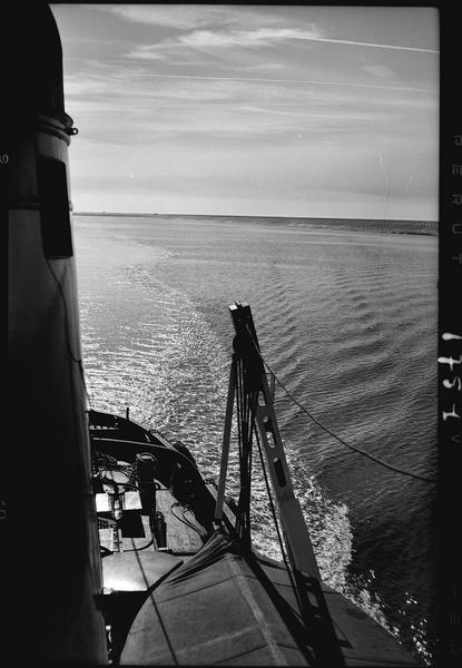 Sillage d'un bateau
