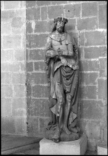 Statue : Ecce Homo, bois polychrome