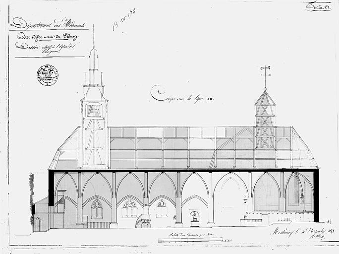 Coupe longitudinale (feuille n° 2)