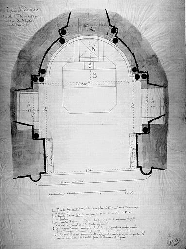 Plan de la chapelle Saint-Thomas-d'Aquin