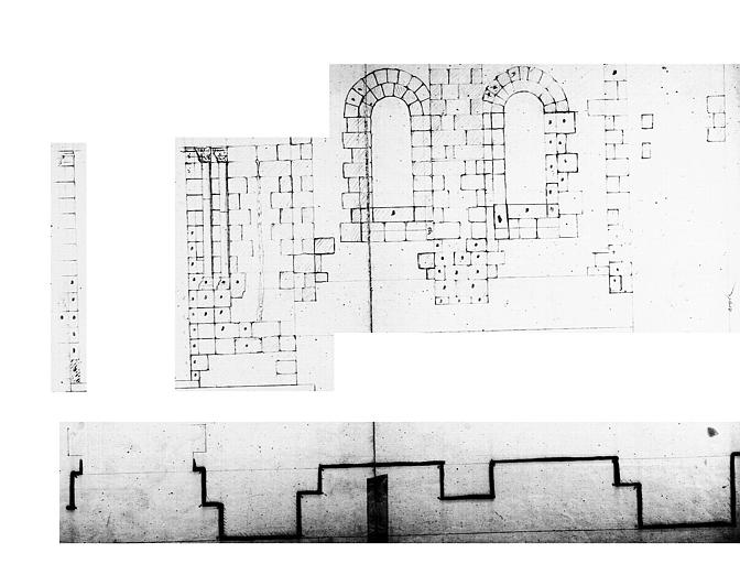 Elévation et plan des baies