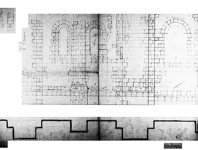 Elévation et plan des baies