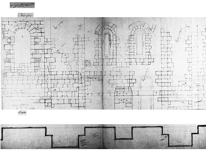 Elévation et plan des baies