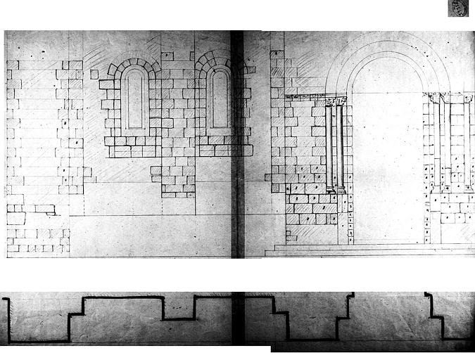 Elévation et plan des baies