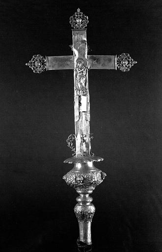 Croix processionnelle en argent (revers)