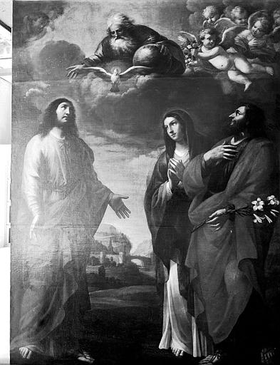 Tableau : 'Les deux familles du Christ', huile sur toile - © Ministère de la Culture (France), Médiathèque du patrimoine et de la photographie, diffusion GrandPalaisRmn Photo