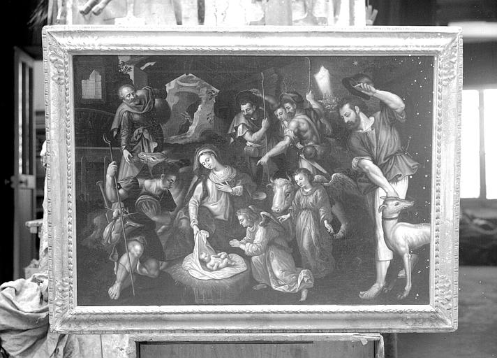 Peinture sur toile : L'Adoration des bergers