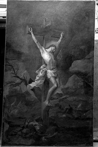 Peinture sur toile : La Crucifixion