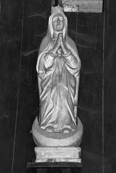 statue : Vierge de l'Assomption, vue de face - © Ministère de la Culture (France), Médiathèque du patrimoine et de la photographie (objets mobiliers), tous droits réservés