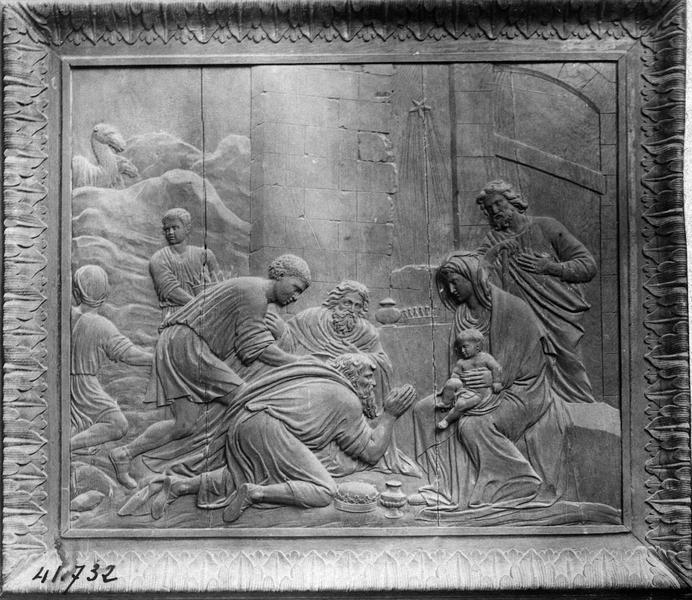 bas-relief : l'adoraton des mages - © Ministère de la Culture (France), Médiathèque du patrimoine et de la photographie (objets mobiliers), tous droits réservés