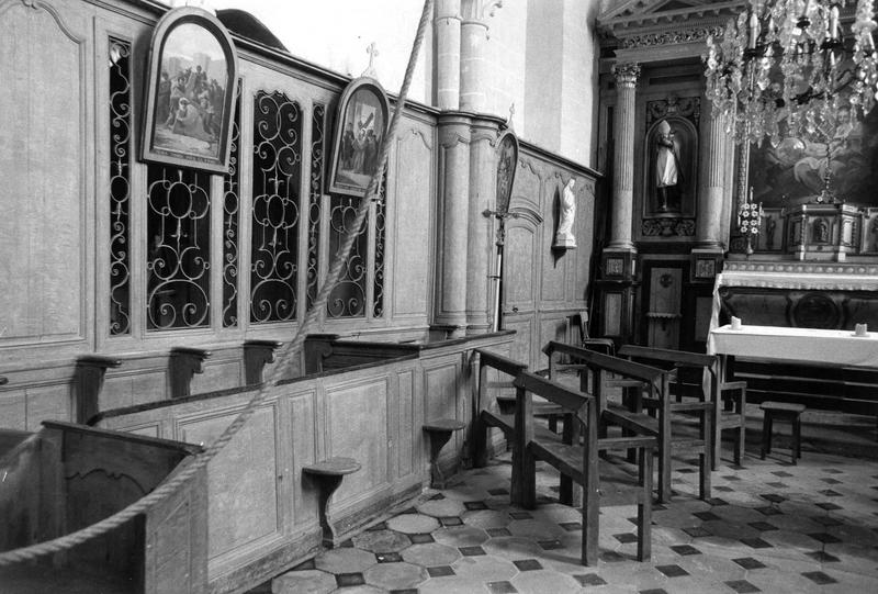 lambris de revêtement, stalles, clôture de choeur (grille)