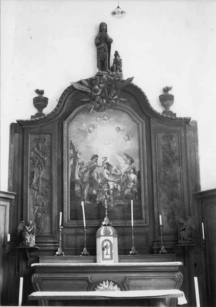 autel, retable, tableau : Le Baptême du Christ (maître-autel) - © Ministère de la Culture (France), Médiathèque du patrimoine et de la photographie (objets mobiliers), tous droits réservés