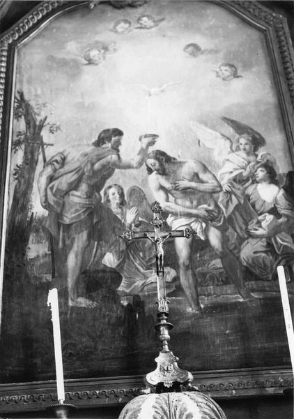 tableau : Le Baptême du Christ (maître-autel) - © Ministère de la Culture (France), Médiathèque du patrimoine et de la photographie (objets mobiliers), tous droits réservés