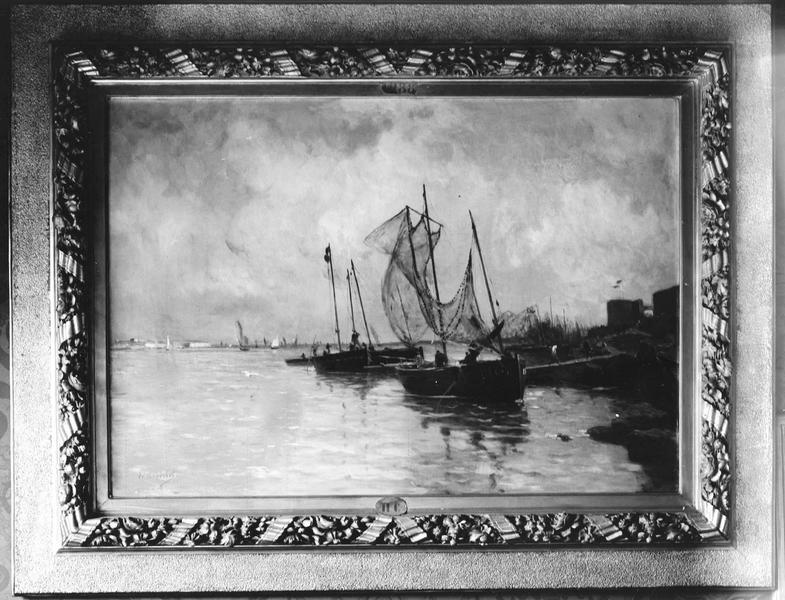 tableau, cadre : Les Bateaux sardiniers à Port-Louis - © Ministère de la Culture (France), Médiathèque du patrimoine et de la photographie (objets mobiliers), tous droits réservés