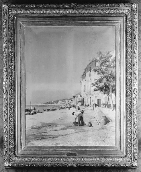 tableau, cadre : Le Quai de la Prudhomie à Cassis - © Ministère de la Culture (France), Médiathèque du patrimoine et de la photographie (objets mobiliers), tous droits réservés