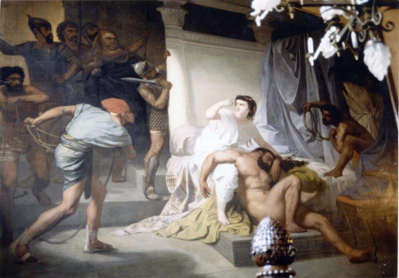 tableau : La Trahison de Dalila - © Ministère de la Culture (France), Médiathèque du patrimoine et de la photographie (objets mobiliers), tous droits réservés