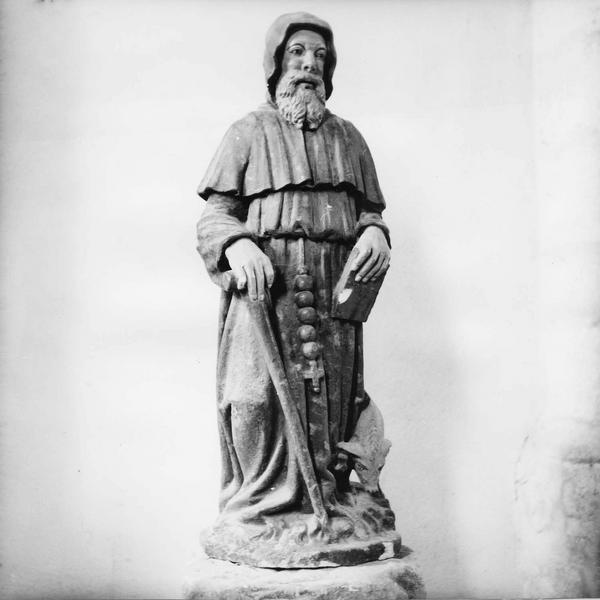 statue : Saint Antoine ermite - © Ministère de la Culture (France), Médiathèque du patrimoine et de la photographie (objets mobiliers), tous droits réservés